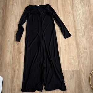 Zara Black Long Sleeve Jumpsuit
